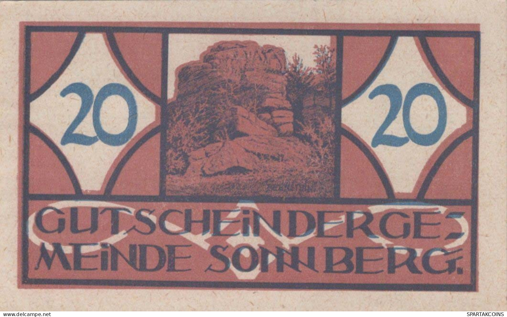 20 HELLER 1920 Stadt SONNBERG Oberösterreich Österreich UNC Österreich Notgeld #PH016 - Lokale Ausgaben