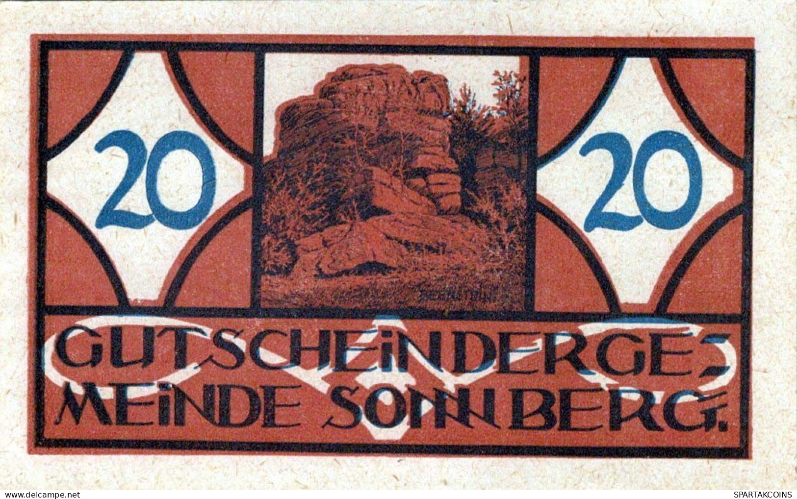 20 HELLER 1920 Stadt SONNBERG Oberösterreich Österreich UNC Österreich Notgeld #PH016 - Lokale Ausgaben
