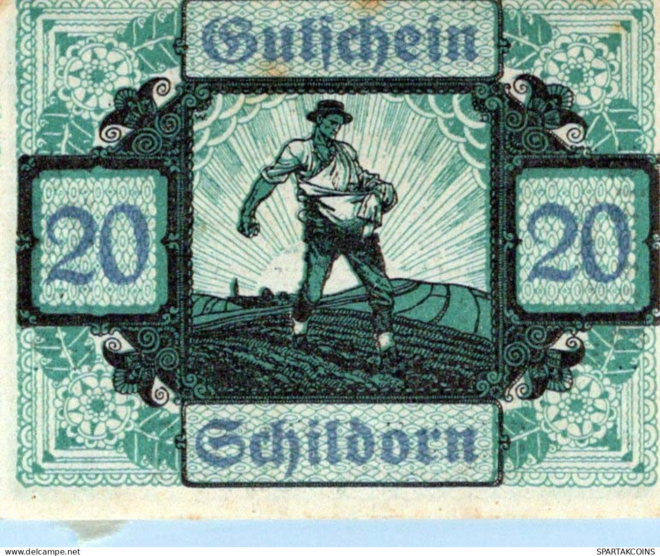 20 HELLER 1920 Stadt SCHILDORN Oberösterreich Österreich Notgeld Banknote #PF049 - Lokale Ausgaben