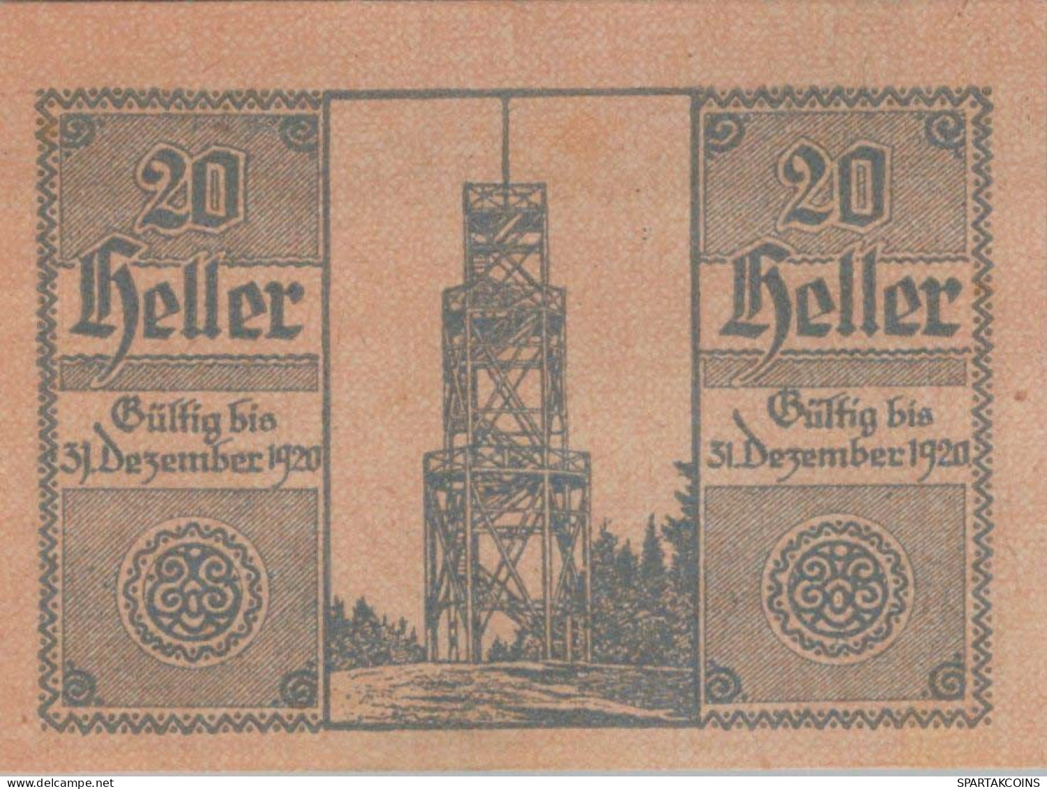 20 HELLER 1920 Stadt SANKT ULRICH Oberösterreich Österreich Notgeld #PE882 - [11] Local Banknote Issues