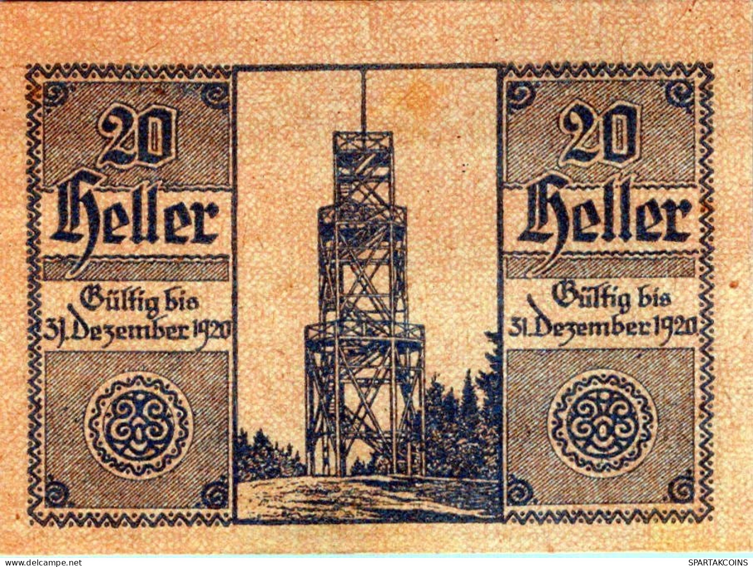 20 HELLER 1920 Stadt SANKT ULRICH Oberösterreich Österreich Notgeld #PE882 - [11] Local Banknote Issues