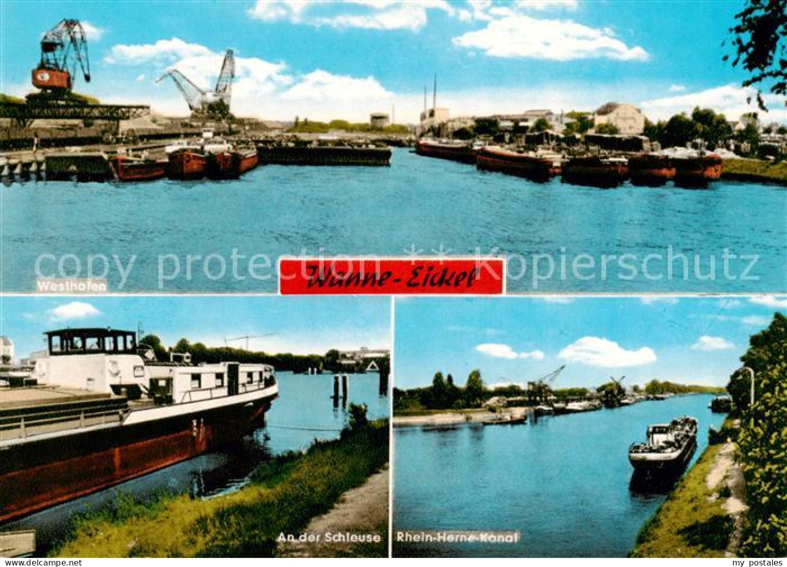 73866081 Wanne-Eickel Westhafen An Der Schleuse Rhein Herne Kanal Wanne-Eickel - Herne