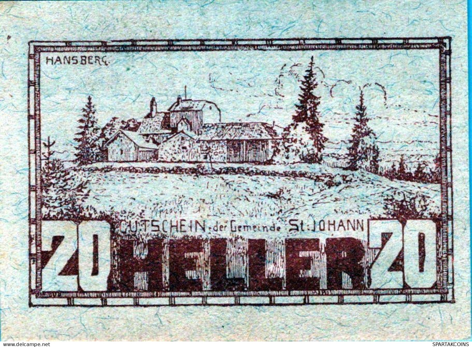 20 HELLER 1920 Stadt SANKT JOHANN AM WIMBERG Oberösterreich Österreich #PE676 - [11] Local Banknote Issues