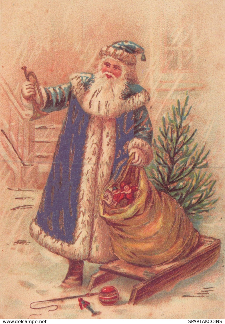 PÈRE NOËL NOËL Fêtes Voeux Vintage Carte Postale CPSM #PAK849.FR - Santa Claus