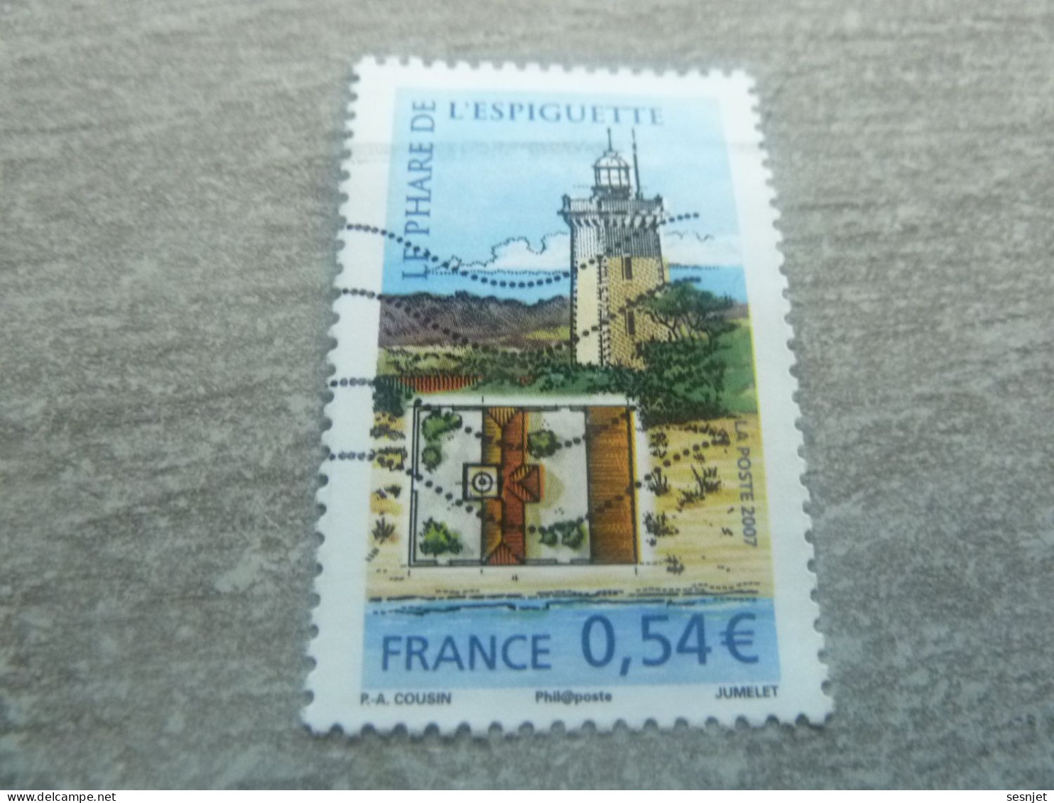 Phare De L'Espiguette (1869) Grau-du-Roi (Gard) - 0.54 € - Yt 4113 - Multicolore - Oblitéré - Année 2007 - - Vuurtorens