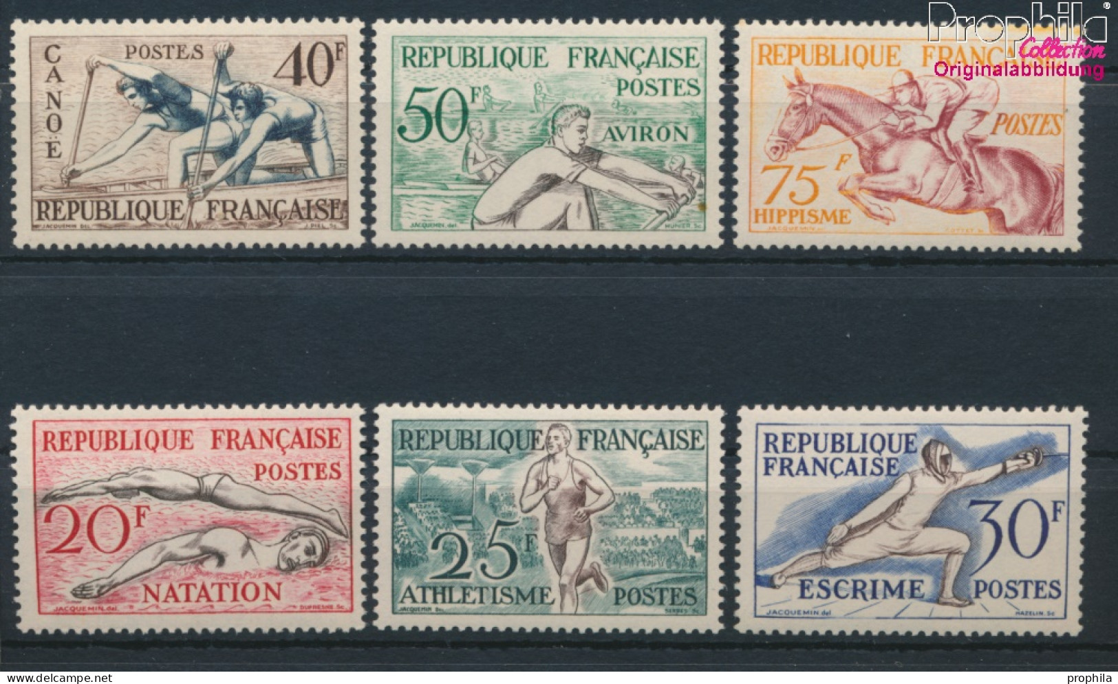 Frankreich 978-983 (kompl.Ausg.) Postfrisch 1953 Sportbilder (10391207 - Neufs