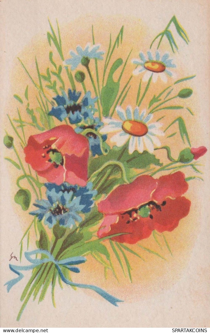 FLOWERS Vintage Postcard CPSMPF #PKG048.GB - Fleurs