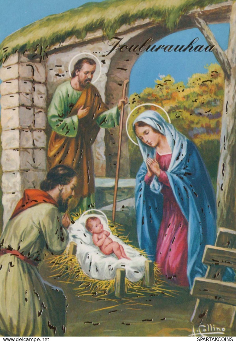 Virgen Mary Madonna Baby JESUS Religion Vintage Postcard CPSM #PBQ006.GB - Maagd Maria En Madonnas