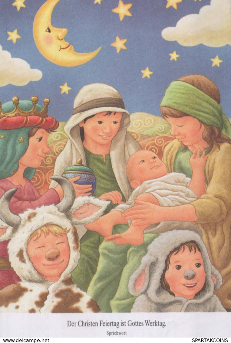 Baby JESUS Religion Vintage Postcard CPSM #PBQ068.GB - Jezus