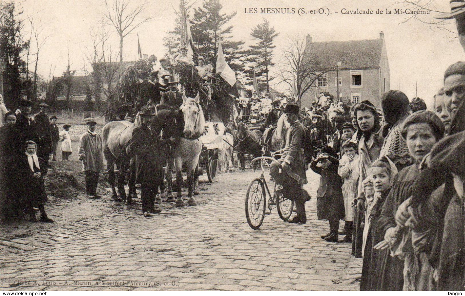 78 LES MESNULS - " Cavalcade De La Mi-Carême ;Edit:Cliché A. Louis - A. Martin à Montfort L'Amanry " - - Other & Unclassified