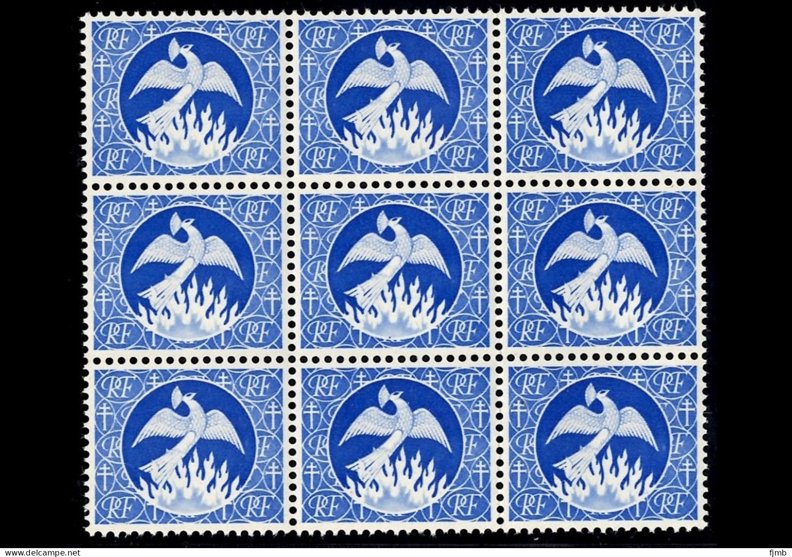 Timbre épargne Phenix 701N En Bloc De 9 - Unused Stamps