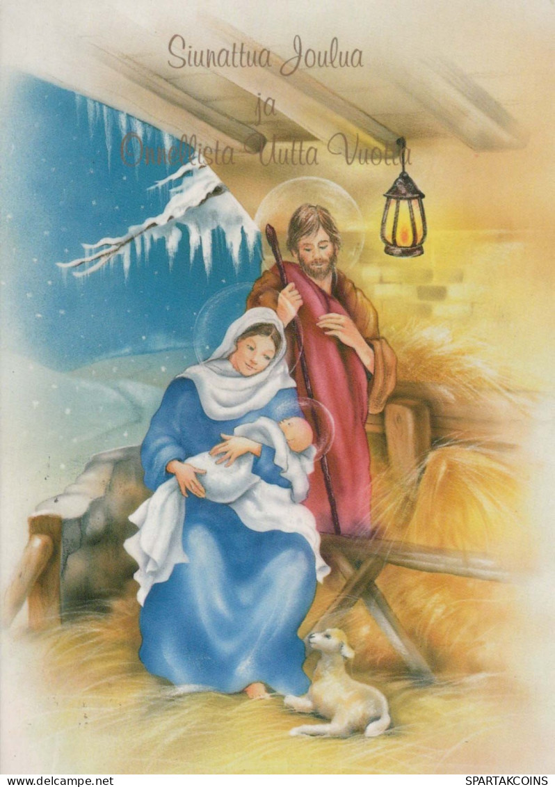 Virgen Mary Madonna Baby JESUS Christmas Religion Vintage Postcard CPSM #PBB907.GB - Virgen Mary & Madonnas