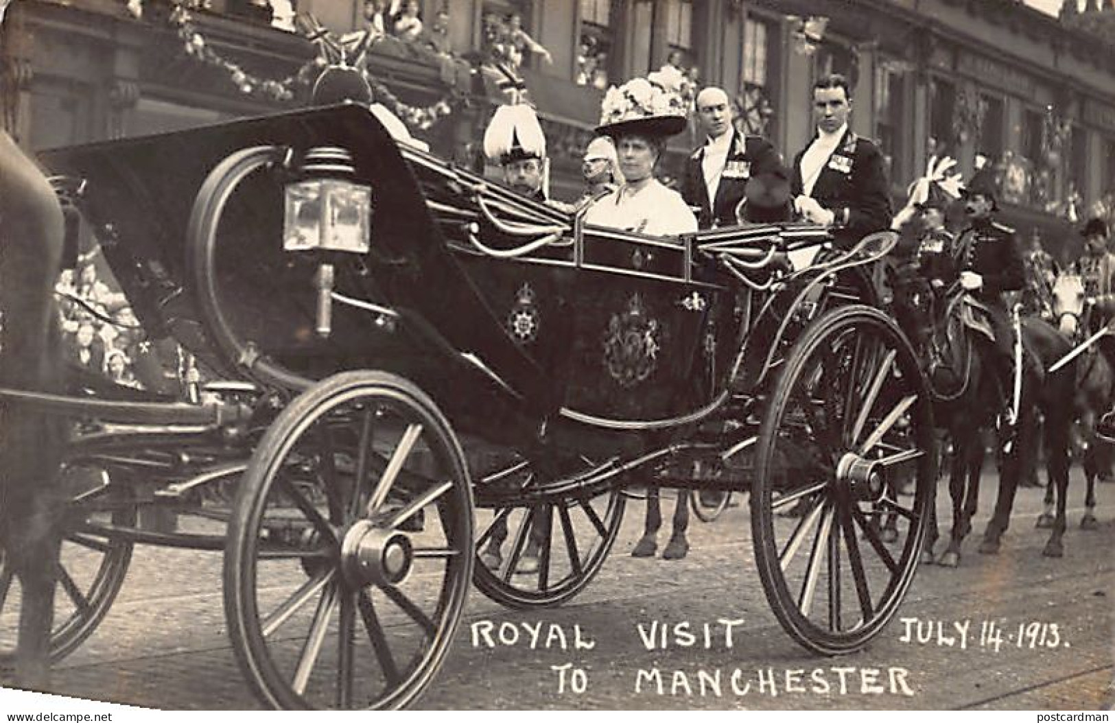 England - MANCHESTER Royal Visit July 14, 1913 King George V & Queen Mary - Manchester