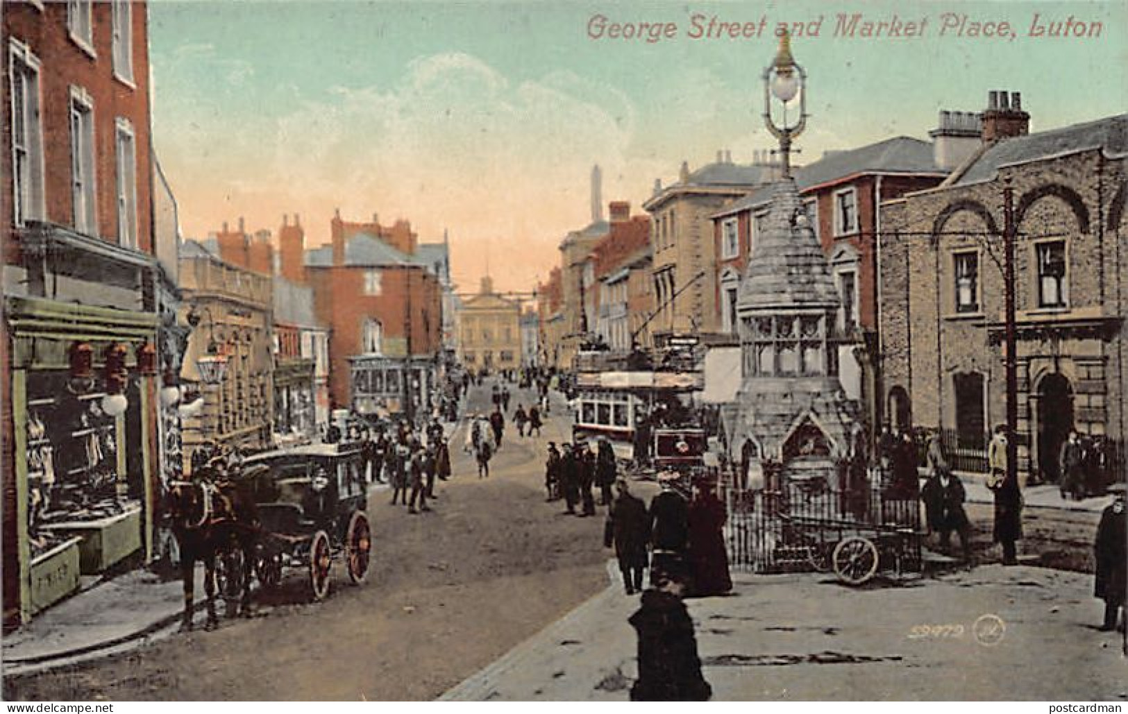 England - LUTON George Street And Market Place - Autres & Non Classés
