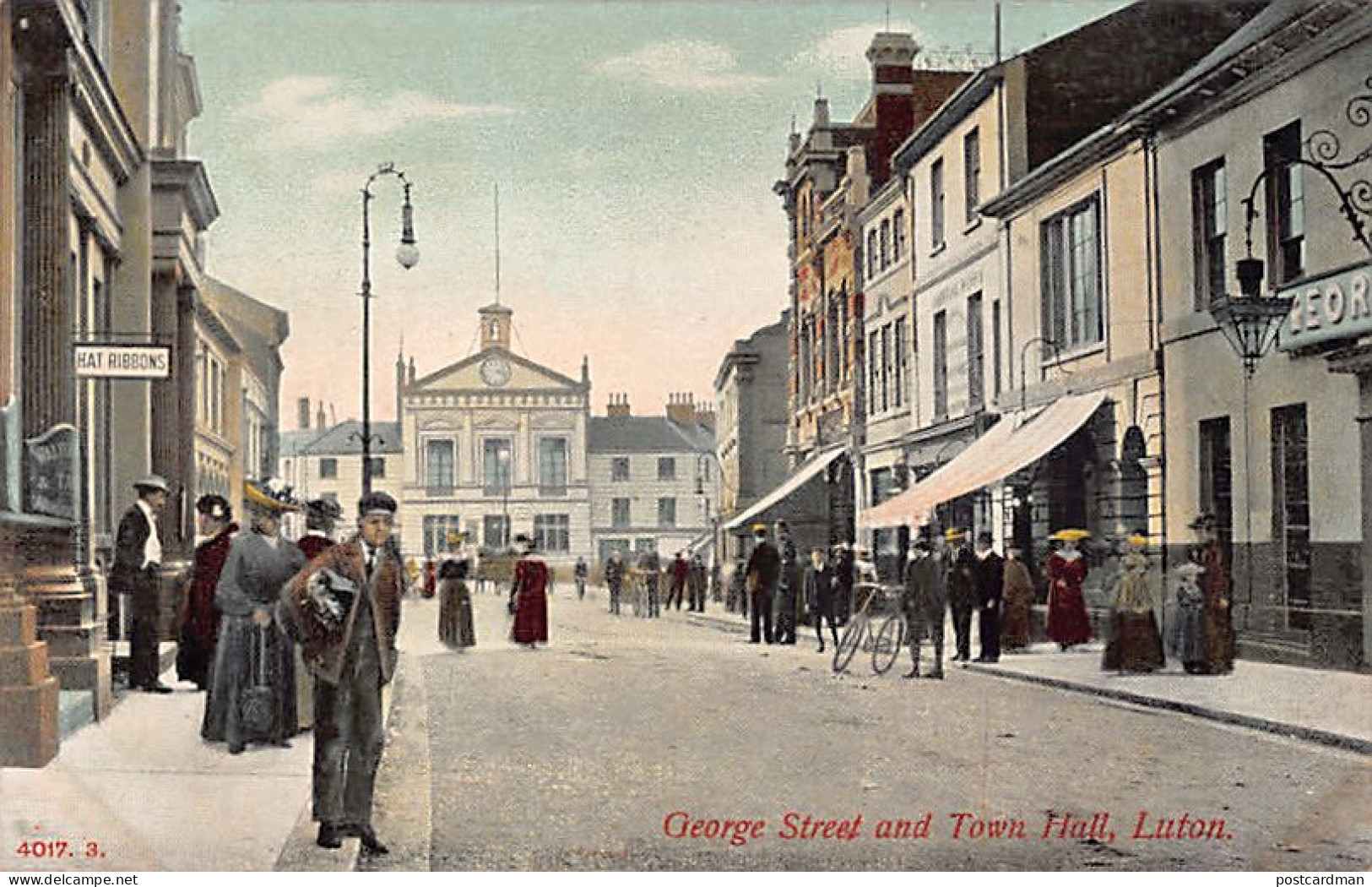 England - LUTON George Street And Town Hall - Other & Unclassified