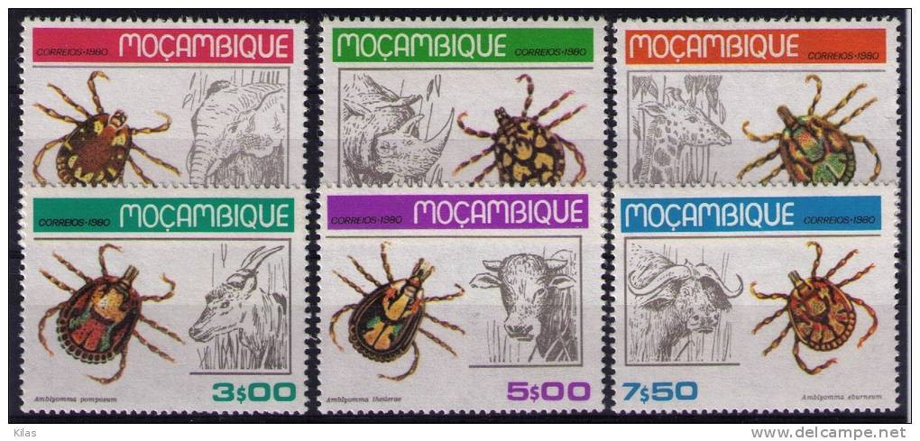 MOZAMBIQUE 1980  Insects,TICKS MNH - Mozambique