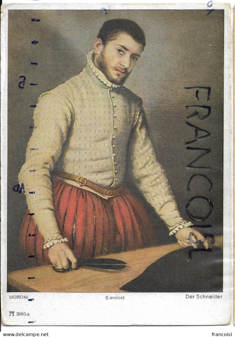 Reproduction D'une œuvre De Giovanni Battista Moroni (1521-1578):" Le Couturier / Der Schneiter" - Paintings