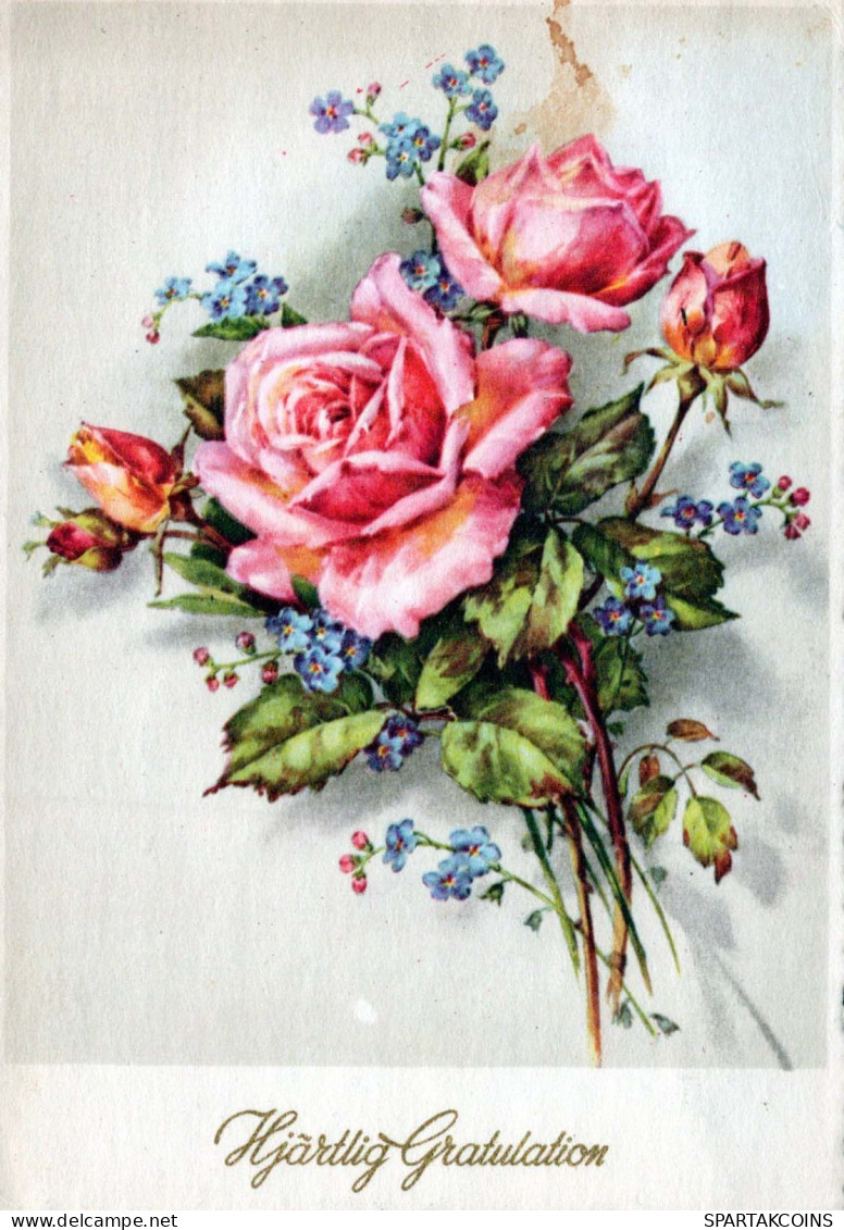 FIORI Vintage Cartolina CPSM #PAR866.IT - Blumen