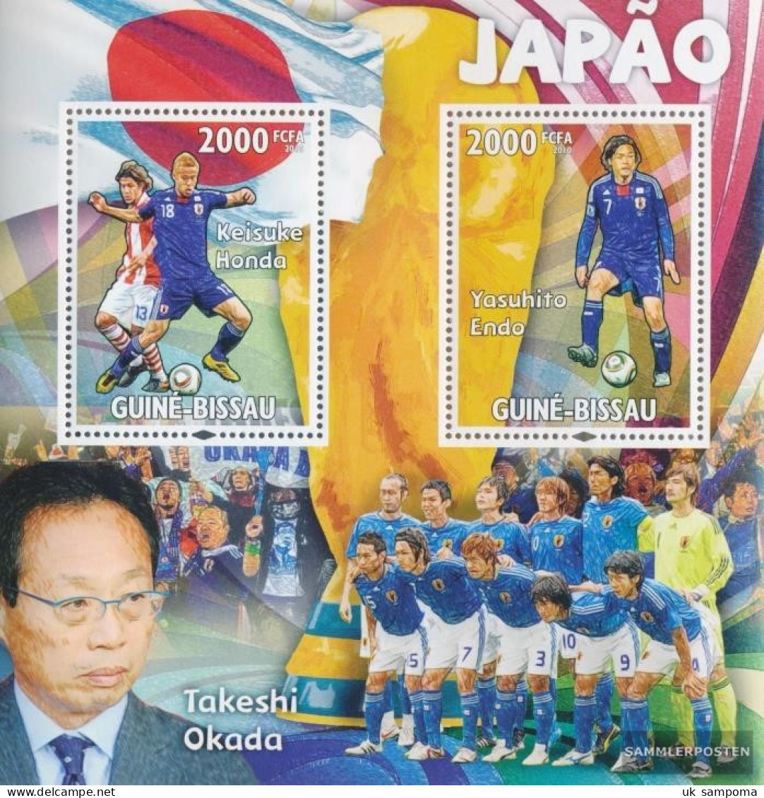 Guinea-Bissau Miniature Sheet 798 (complete. Issue) Unmounted Mint / Never Hinged 2010 Famous Football - Japan - Guinea-Bissau