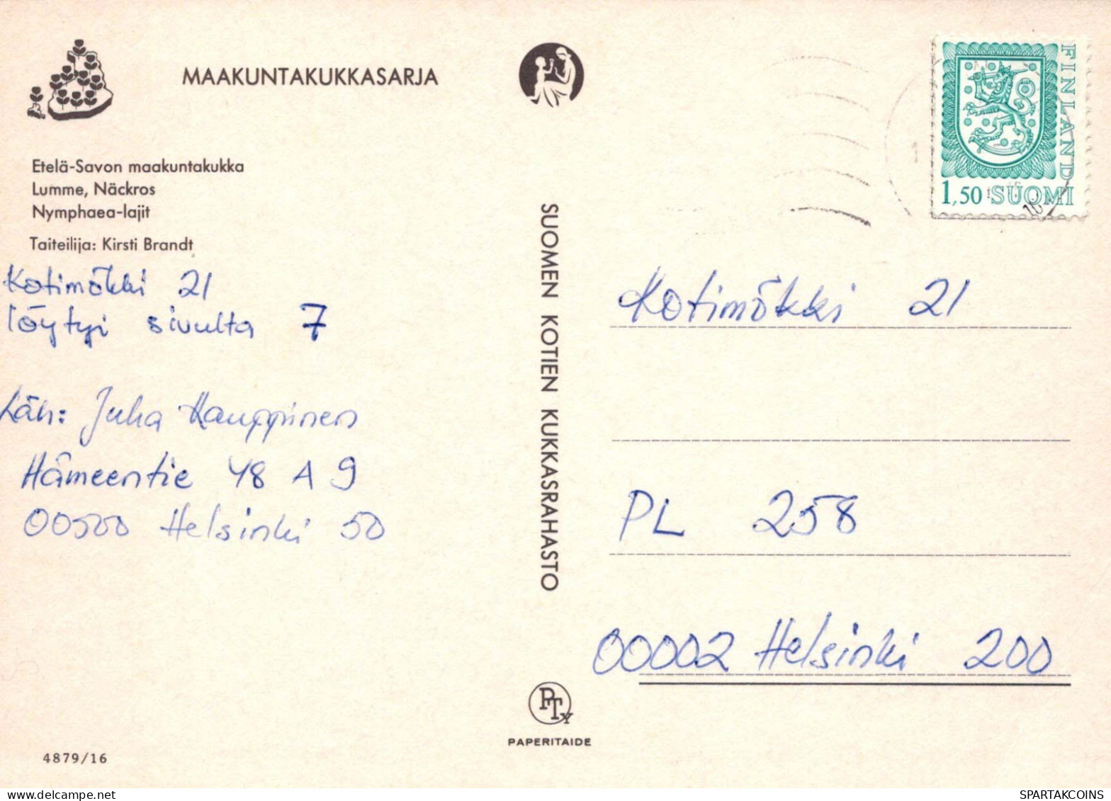 FIORI Vintage Cartolina CPSM #PAR265.IT - Blumen