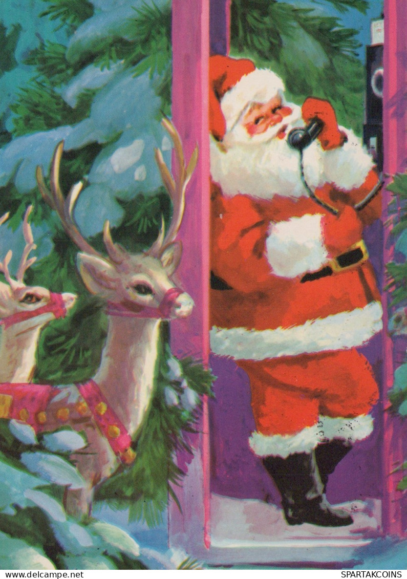 BABBO NATALE Natale Vintage Cartolina CPSM #PAJ956.IT - Santa Claus