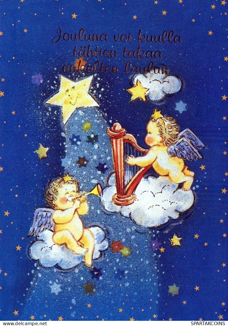 ANGELO Buon Anno Natale Vintage Cartolina CPSM #PAH889.IT - Anges