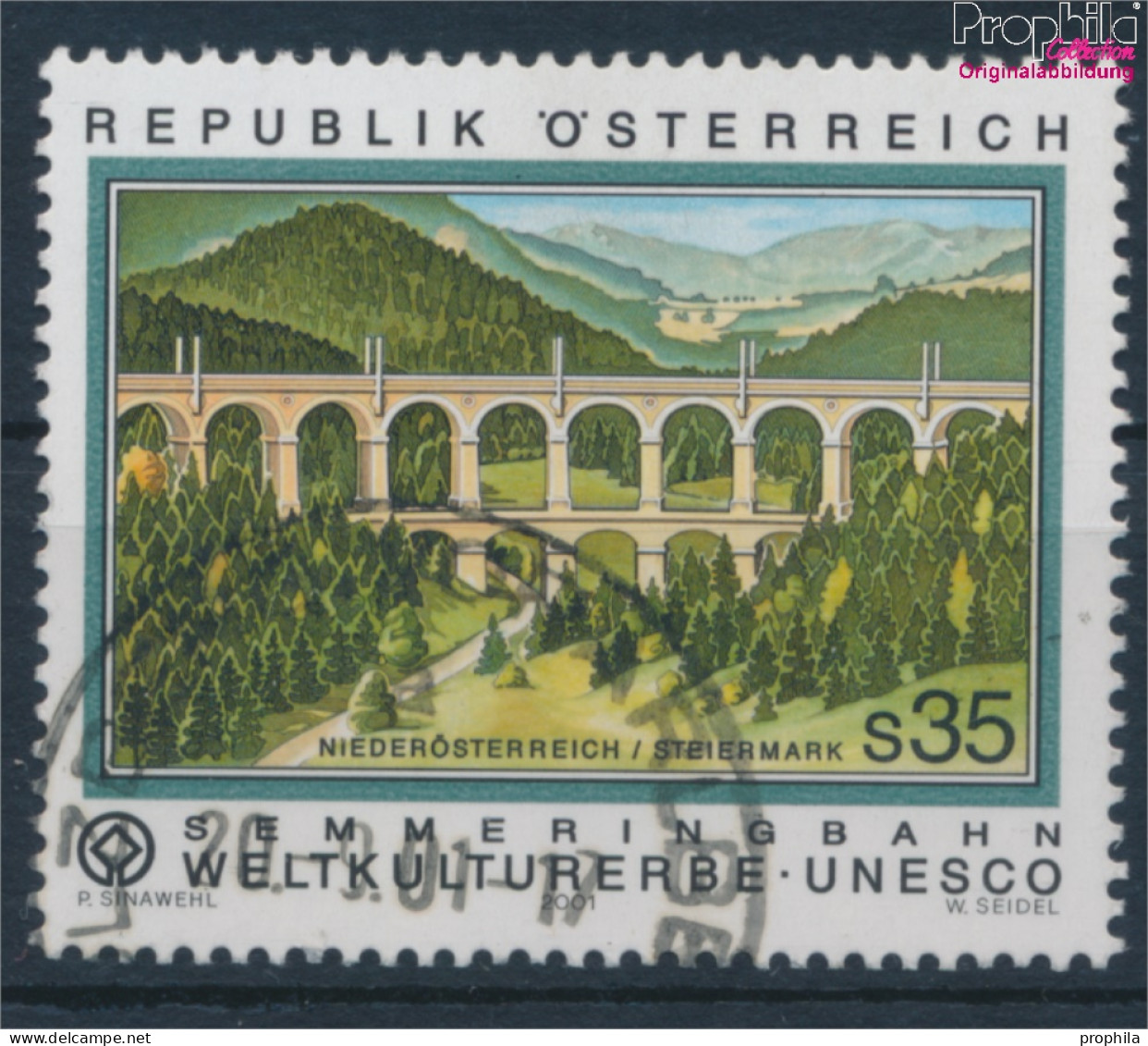 Österreich 2348 (kompl.Ausg.) Gestempelt 2001 Kulturerbe Semmeringbahn (10404369 - Oblitérés