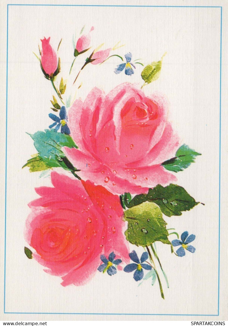 FLEURS Vintage Carte Postale CPSM #PBZ452.FR - Blumen