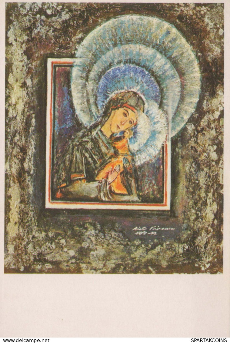 Vierge Marie Madone Bébé JÉSUS Religion Vintage Carte Postale CPSM #PBQ134.FR - Virgen Mary & Madonnas