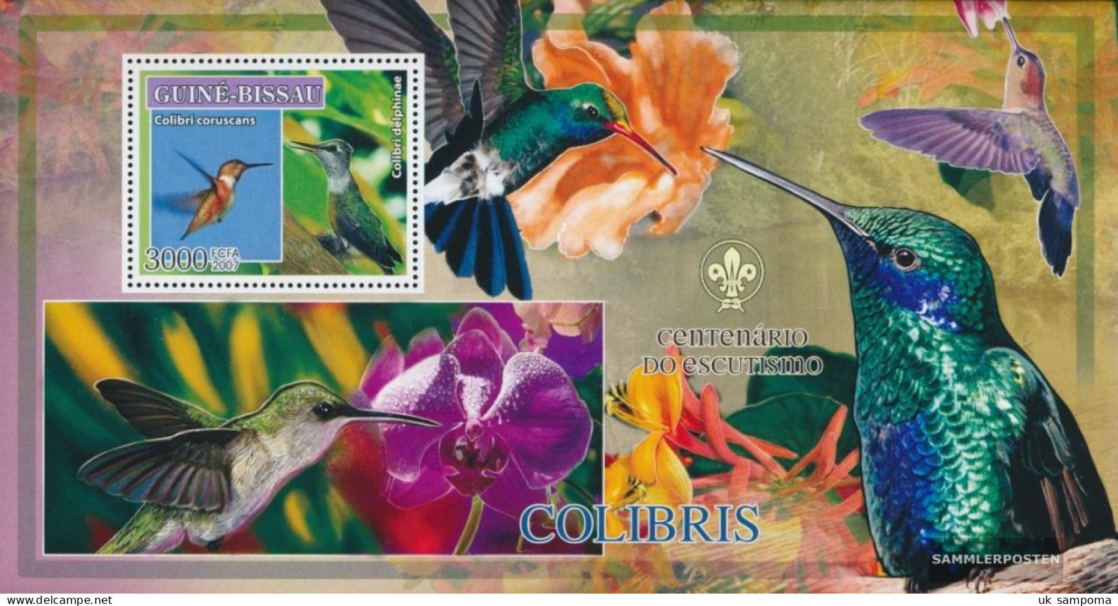 Guinea-Bissau Miniature Sheet 608 (complete. Issue) Unmounted Mint / Never Hinged 2007 Birds - Hummingbirds - Pfadfinder - Guinea-Bissau