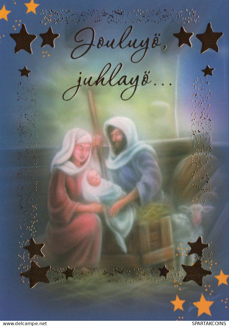 Vierge Marie Madone Bébé JÉSUS Religion Christianisme Vintage Carte Postale CPSM Unposted #PBA484.FR - Vierge Marie & Madones