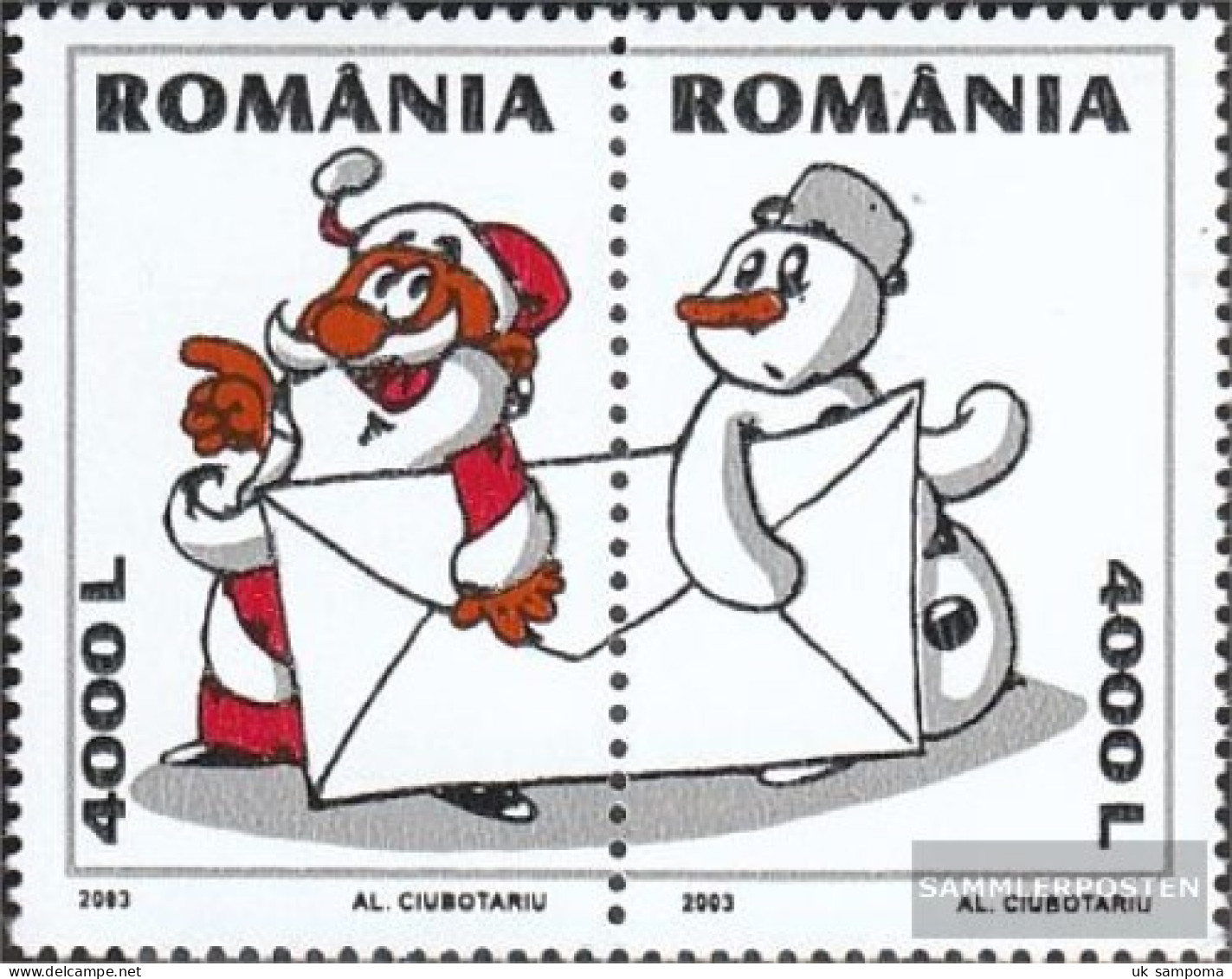 Romania 5774-5775 Couple (complete Issue) Unmounted Mint / Never Hinged 2003 Christmas - Ungebraucht