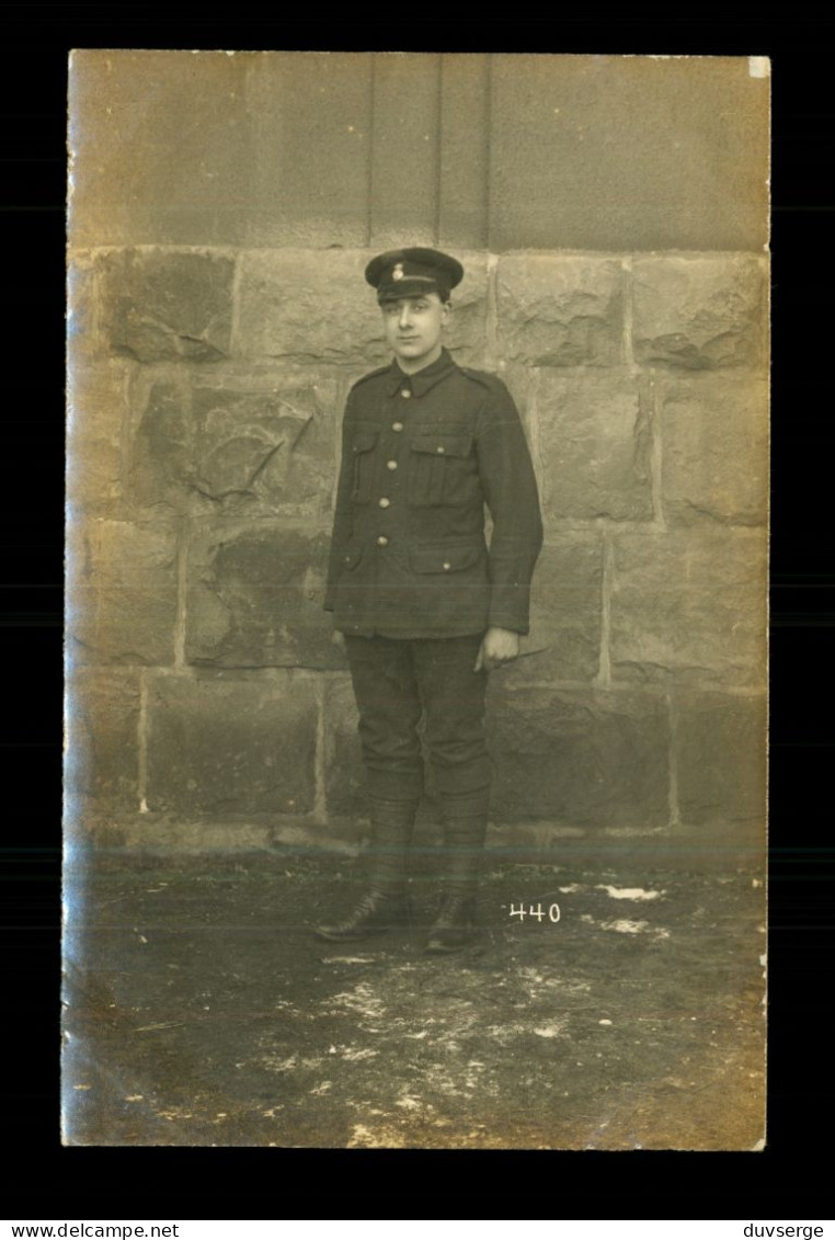 Carte Photo Militaire  Guerre 14 - 18 Soldat Ecossais Scottisch  Soldier William Mac Bann Glasgow ( Format 9cm X 14cm ) - War 1914-18