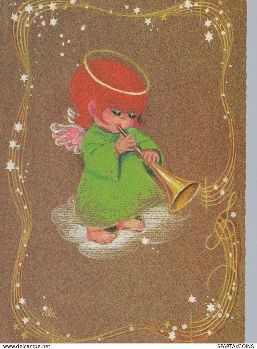 ÁNGEL NAVIDAD Vintage Tarjeta Postal CPSM #PAJ020.ES - Anges