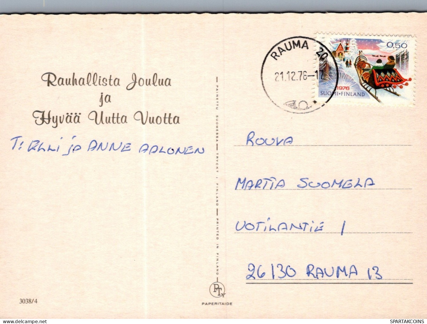 ÁNGEL NAVIDAD Vintage Tarjeta Postal CPSM #PAJ020.ES - Anges