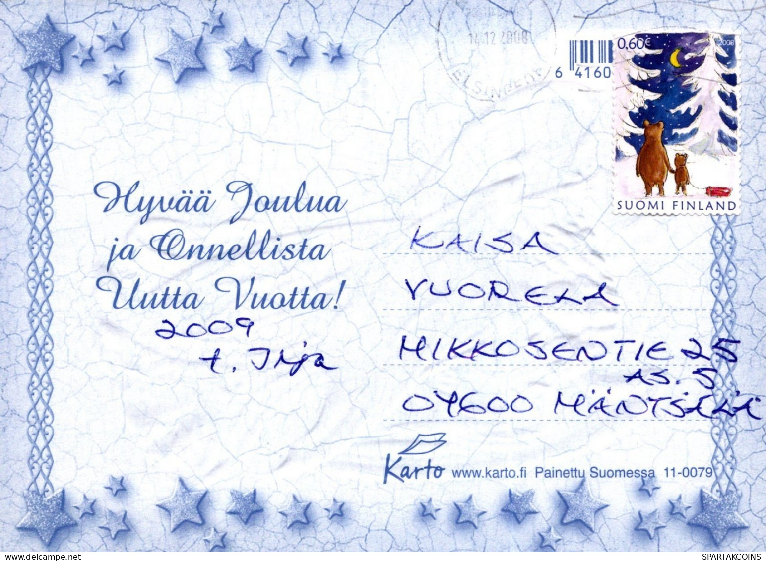 ÁNGEL NAVIDAD Vintage Tarjeta Postal CPSM #PAH329.ES - Anges