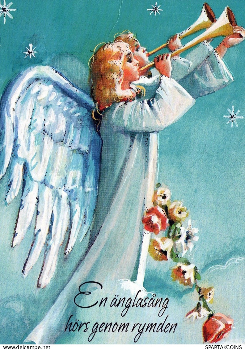 ÁNGEL NAVIDAD Vintage Tarjeta Postal CPSM #PAH886.ES - Anges