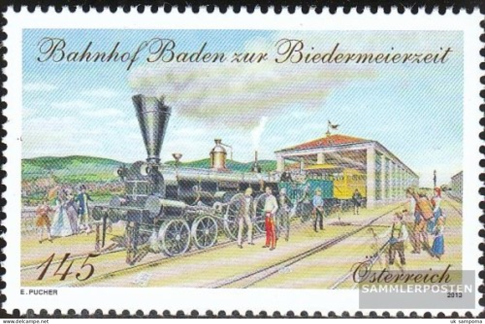 Austria 3054 (complete Issue) Unmounted Mint / Never Hinged 2013 Station Baden - Neufs