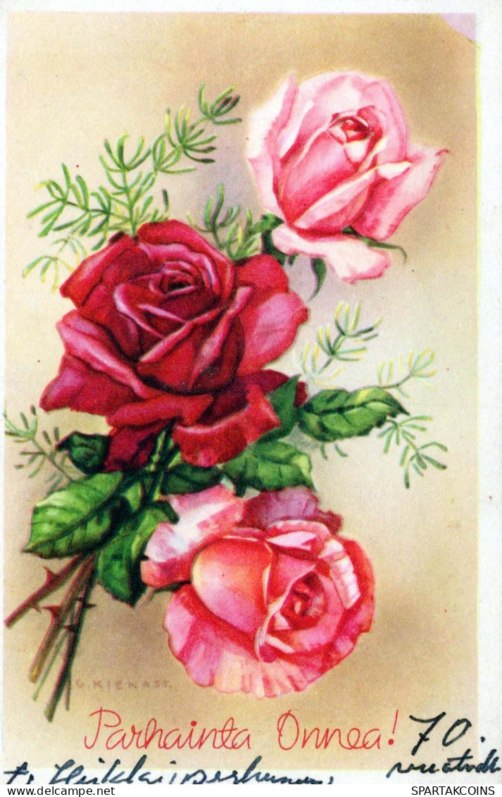 FIORI Vintage Cartolina CPA #PKE629.IT - Flowers