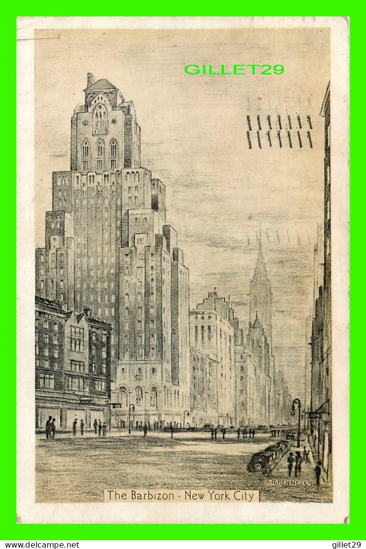 NEW YORK CITY, NY - THE BARBIZON - RESIDENCE FOR YOUNG WOMEN - A.R. HENNELL - TRAVEL IN 1936 - LUMITONE PHOTO - - Andere Monumente & Gebäude