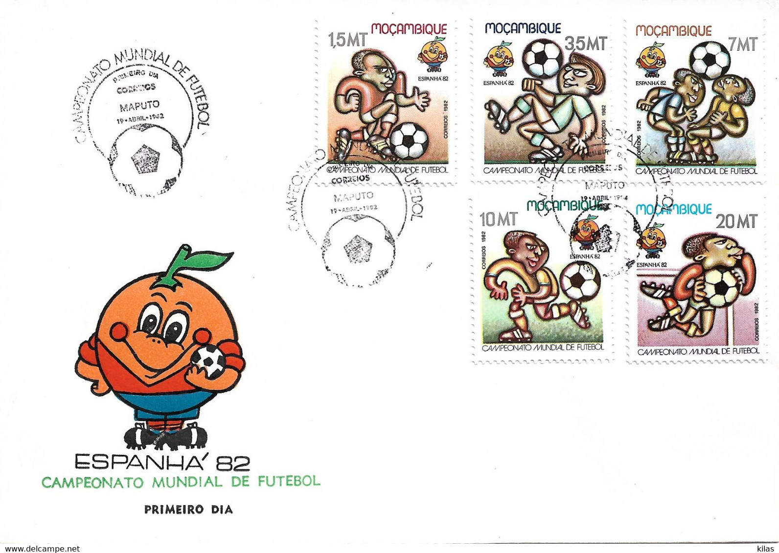 MOZAMBIQUE 1982  World Cup Spain 82 FDC - Mozambique