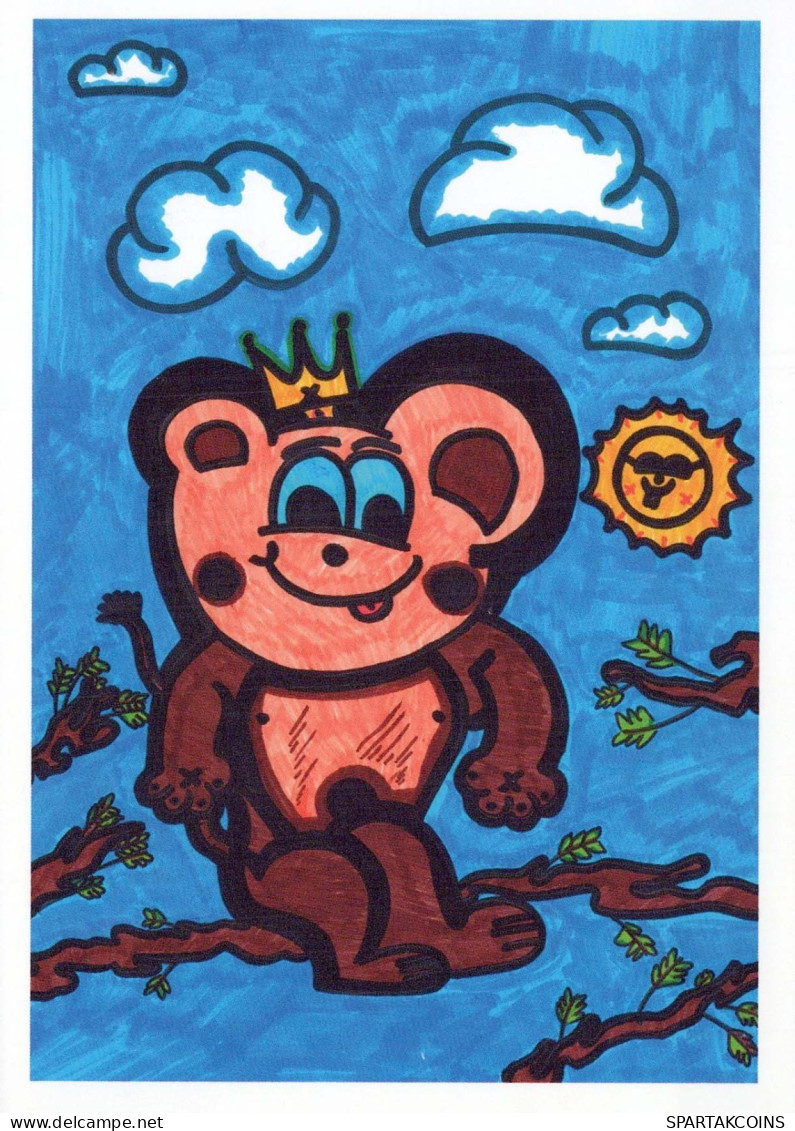 SCIMMIA Animale Vintage Cartolina CPSM #PBR971.IT - Monkeys