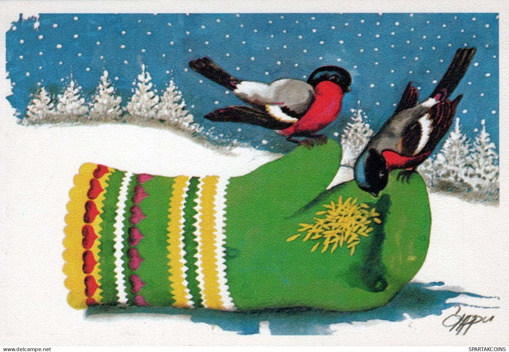 UCCELLO Animale Vintage Cartolina CPSM #PBR503.IT - Birds