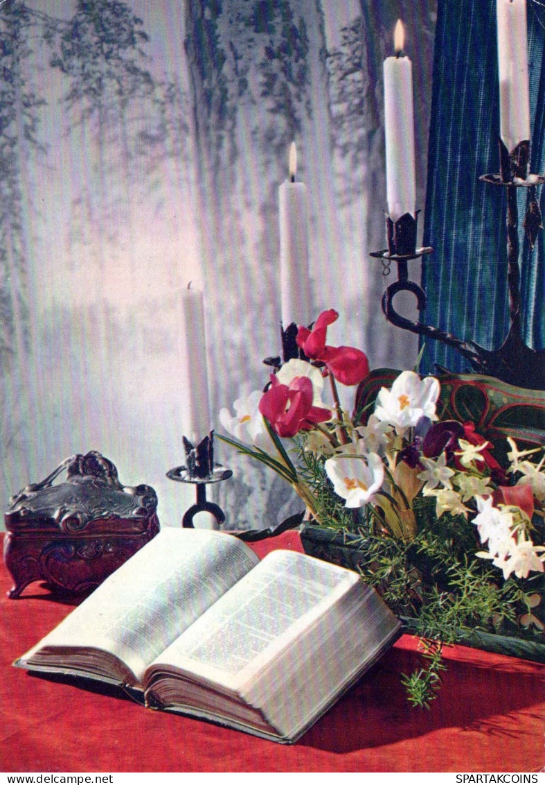 BIBBIA Cristianesimo Religione Vintage Cartolina CPSM #PBQ197.IT - Andere & Zonder Classificatie