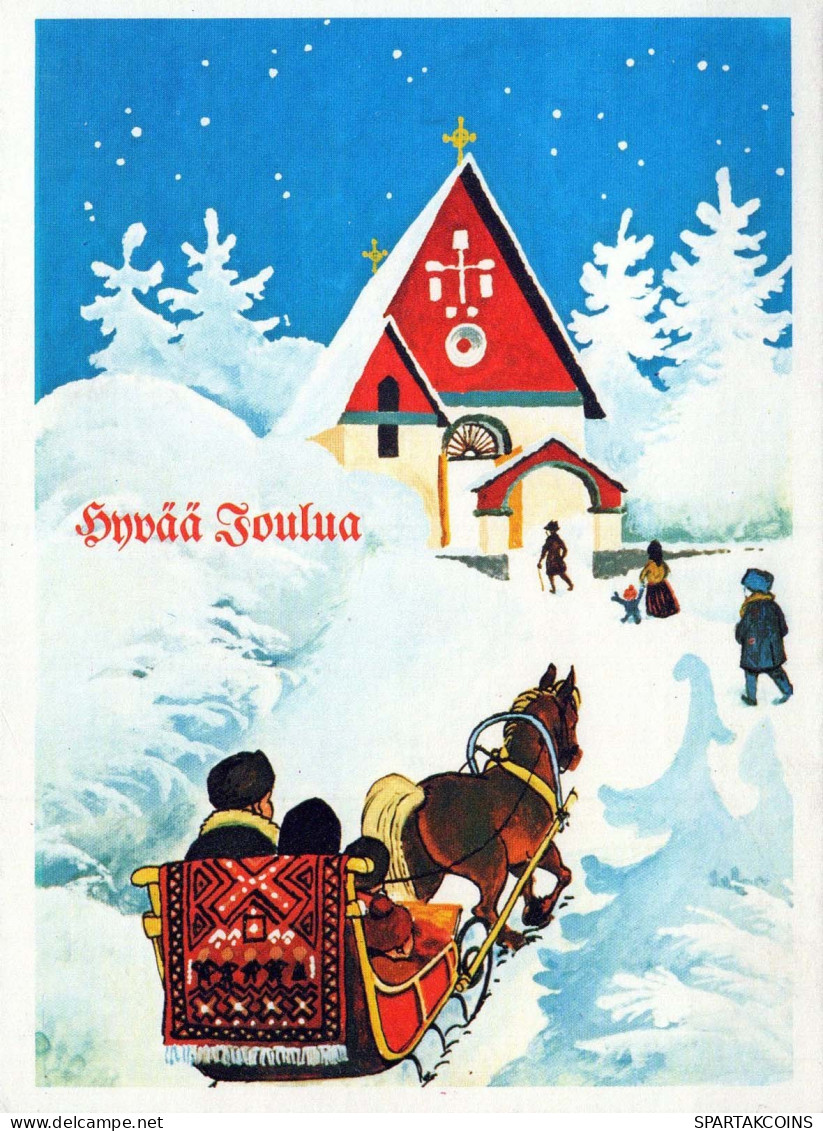 Buon Anno Natale Vintage Cartolina CPSM #PBM866.IT - Nouvel An