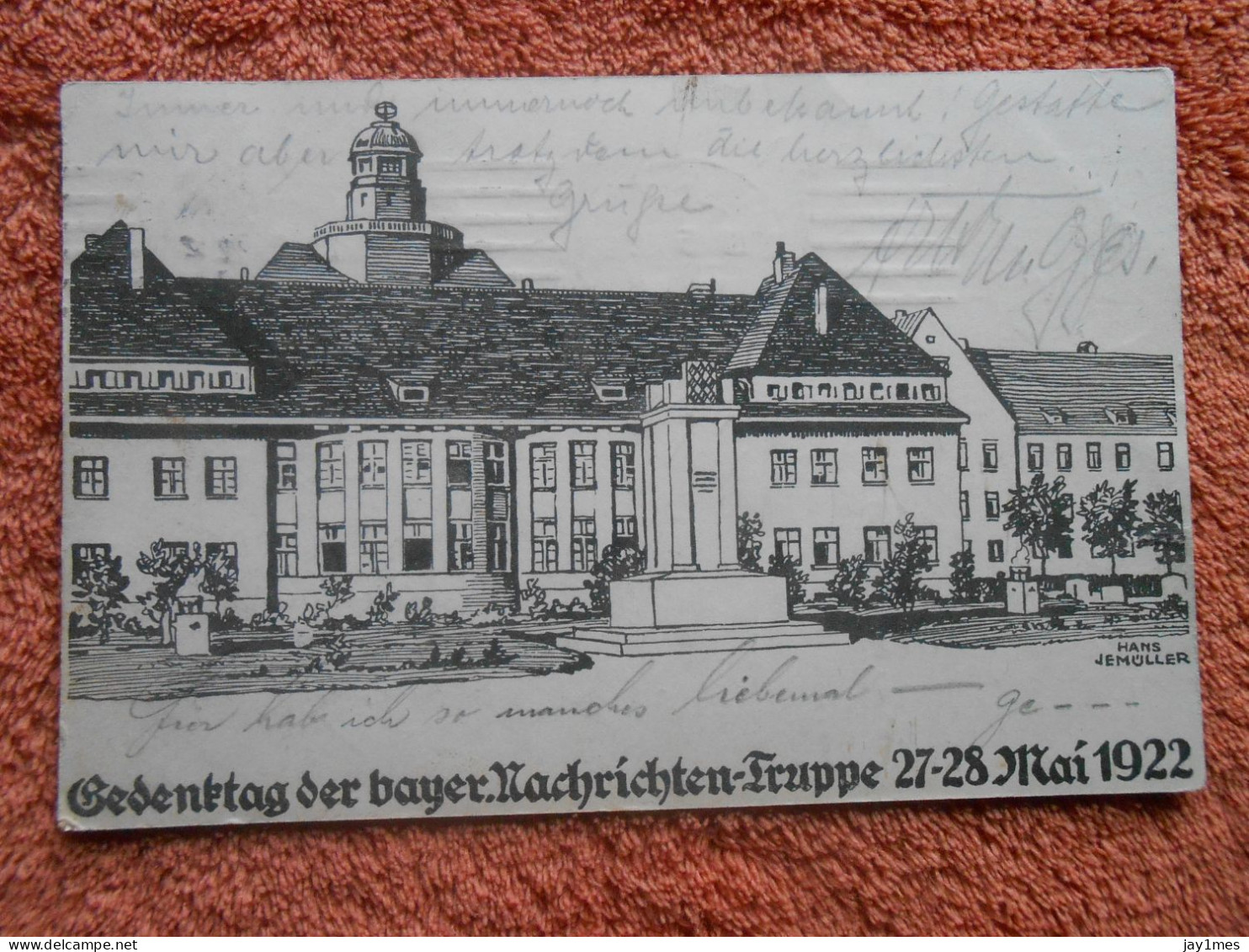 AK M Munchen Gedenktag Der Bayer Nachrichten-Truppe 27-28 Mai 1922 - München