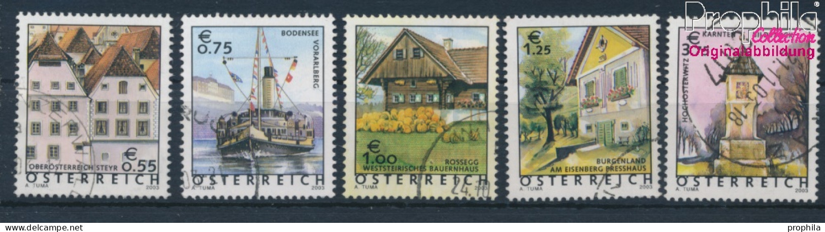 Österreich 2415-2419 (kompl.Ausg.) Gestempelt 2003 Ferienland Österreich (10404400 - Oblitérés