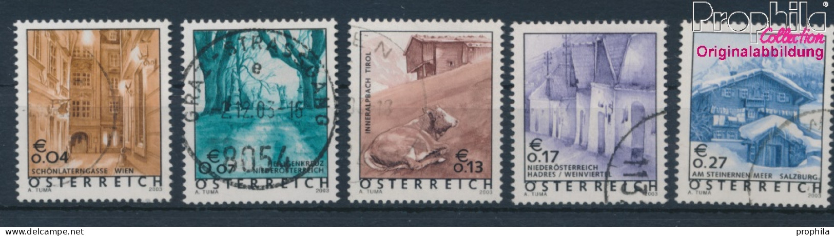 Österreich 2420-2424 (kompl.Ausg.) Gestempelt 2003 Ferienland Österreich (10404401 - Used Stamps