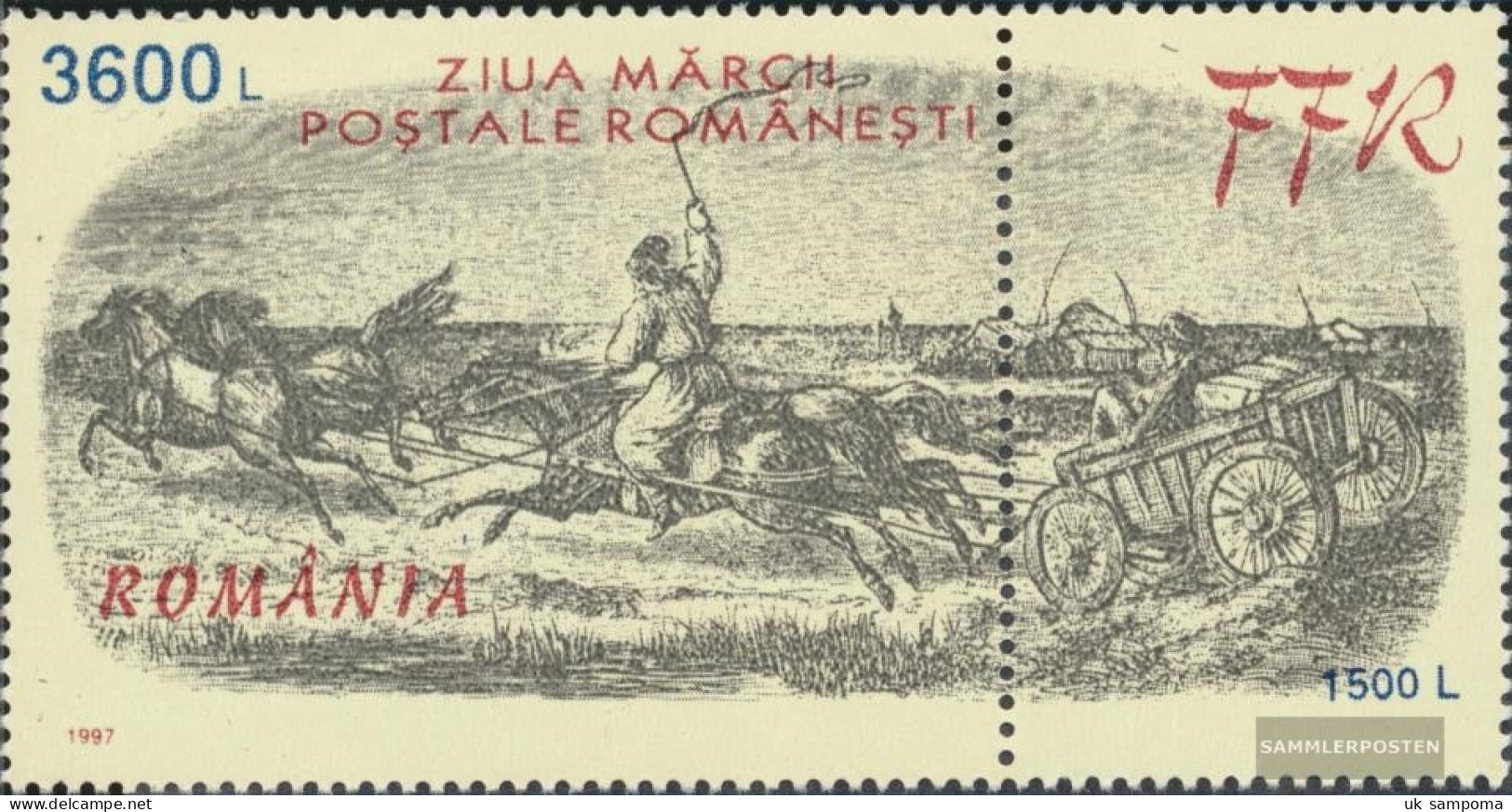 Romania 5262 With Zierfeld (complete Issue) Unmounted Mint / Never Hinged 1997 Day The Stamp - Neufs