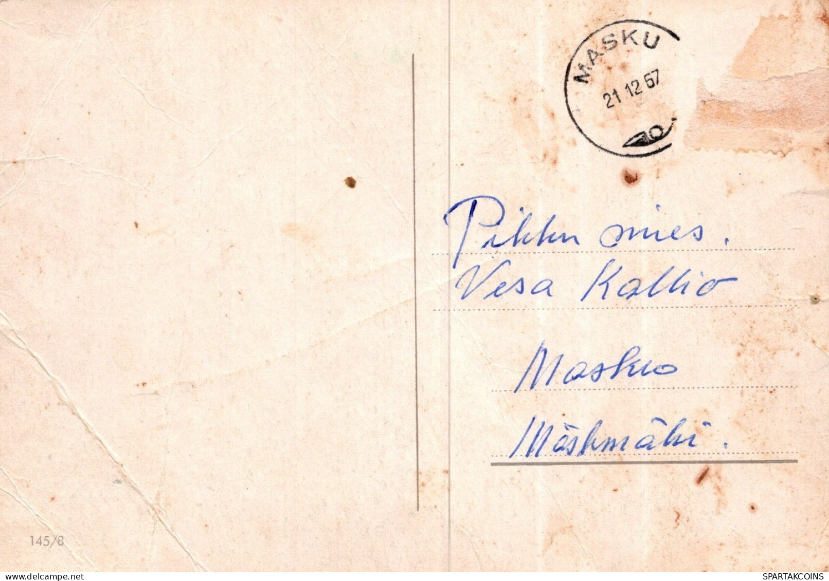 WEIHNACHTSMANN SANTA CLAUS WEIHNACHTSFERIEN Vintage Postkarte CPSM #PAK454.DE - Santa Claus